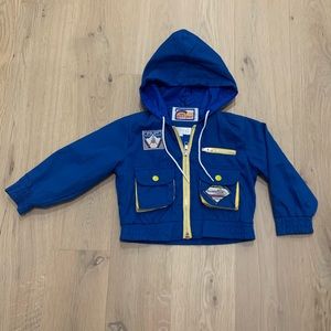 Vintage Bonjour Baby Boy Helicopter Hooded Jacket